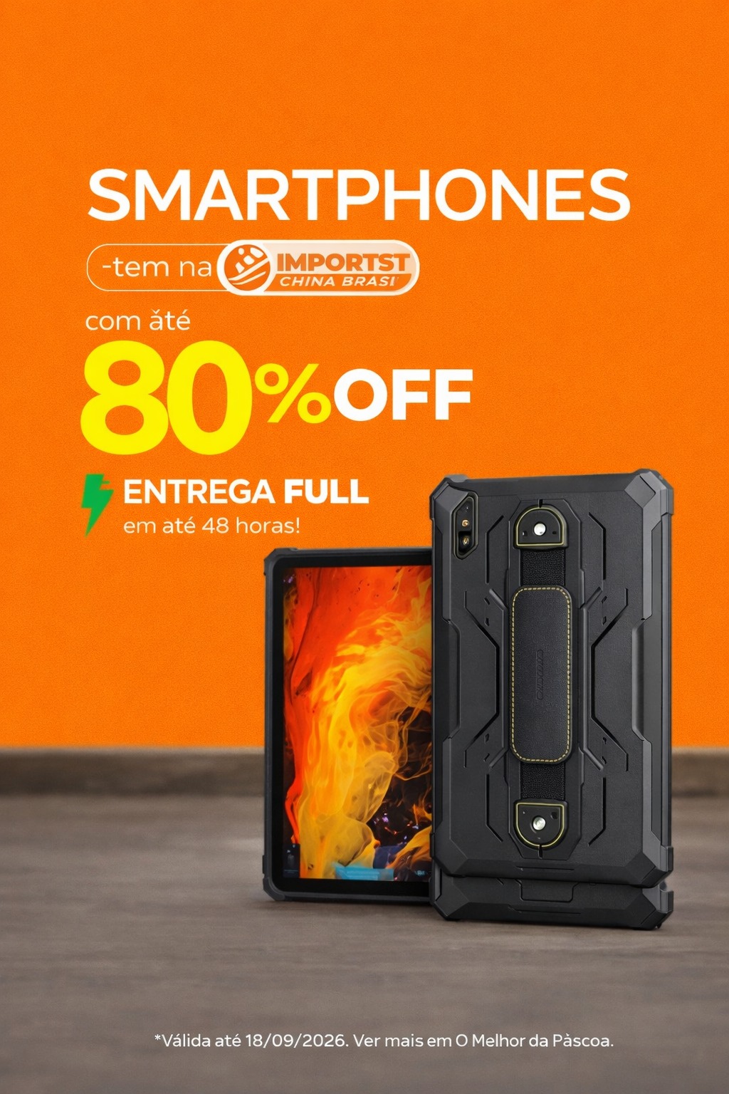 Smartphones com até 80% OFF